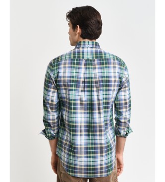 Gant Regular Fit green plaid poplin check shirt