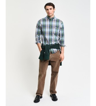 Gant Regular Fit green plaid poplin check shirt