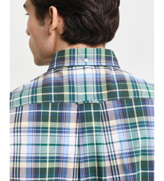 Gant Regular Fit green plaid poplin check shirt