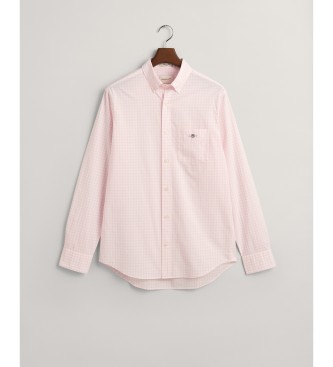 Gant Vichy pink check poplin Regular Fit shirt