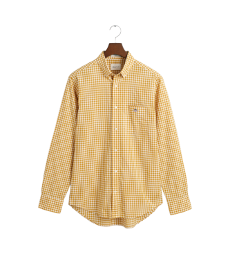 Gant Regular Fit Yellow Vichy check poplin shirt