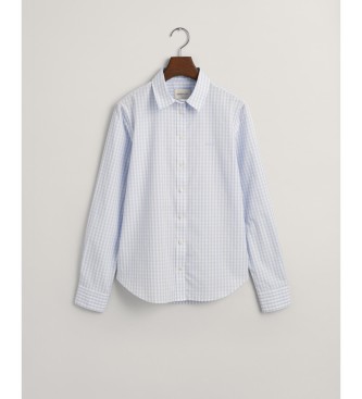 Gant Vichy bl ternet poplin Regular Fit-skjorte