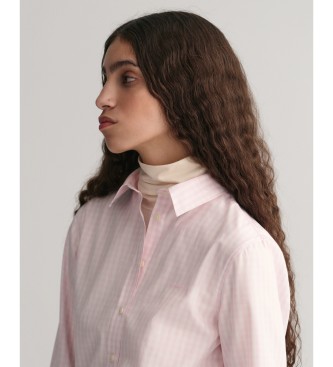Gant Rožnata srajca Vichy s karirastim poplinom Regular Fit