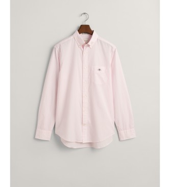 Gant Koszula popelinowa w różowe paski o regularnym kroju
