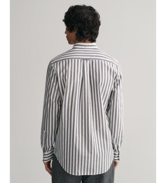 Gant Blue striped poplin shirt Regular Fit