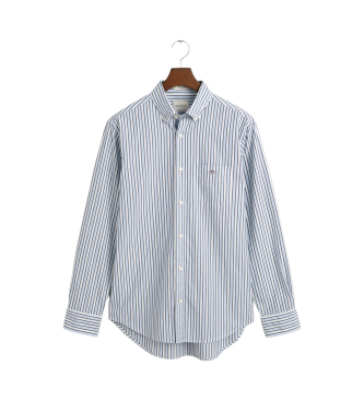 Gant Blue striped poplin shirt Regular Fit 