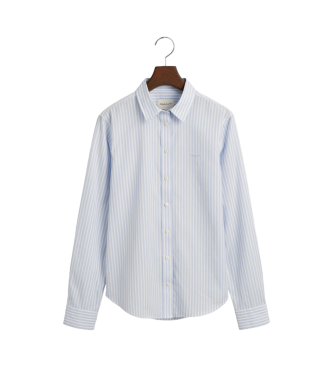 Gant Camisa azul de popelina s riscas Ajuste regular