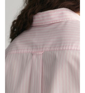 Gant Shirt Regular Fit pink striped poplin shirt