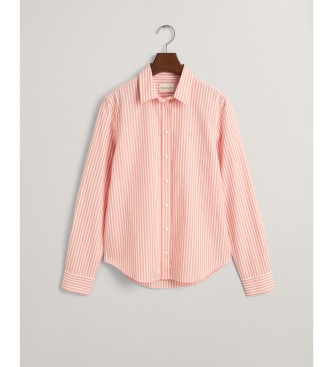 Gant Shirt Regular Fit pink striped poplin shirt