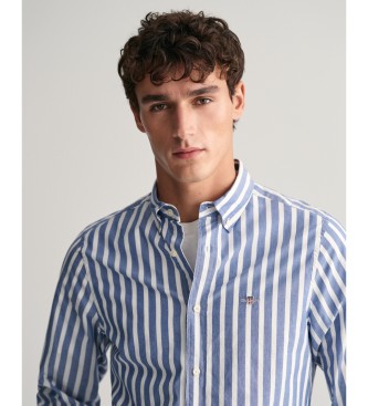 Gant Camicia in popeline a righe larghe blu dalla vestibilit regolare
