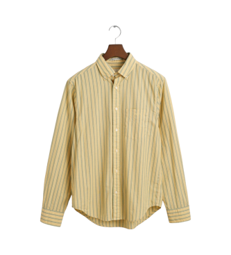 Gant Regular Fit Poplin Striped Poplin Shirt Archive yellow