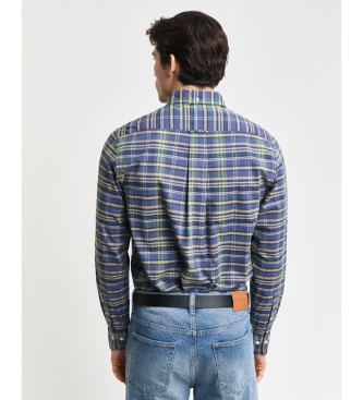 Gant Camicia d'archivio in popeline a quadri blu navy dalla vestibilit regolare