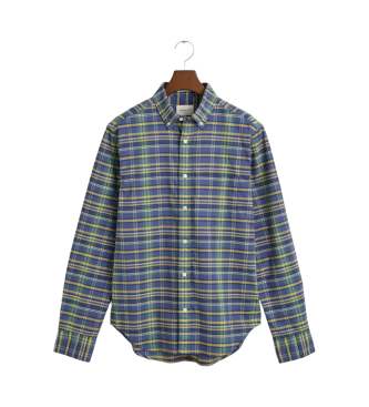 Gant Camisa Regular Fit de popelina Archive a cuadros marino