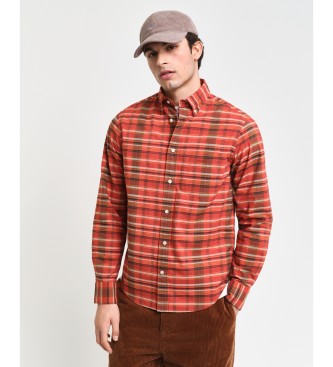 Gant Regular Fit Poplin Skjorta Archive Rutig Poplin Rd