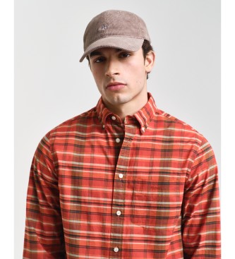 Gant Chemise en popeline  coupe rgulire Archive Checked Poplin Red