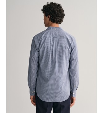 Gant Hemd Regular Fit microbedruckt blau