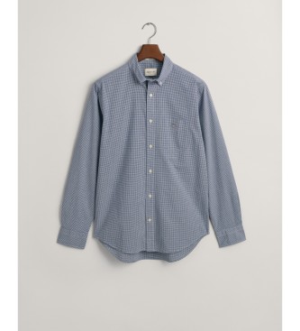 Gant Hemd Regular Fit microbedruckt blau