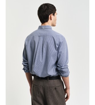 Gant Redno prilegajoča se srajca iz poplina s potiskom Vichy Blue Check Shirt