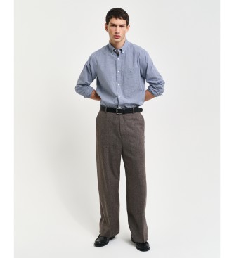 Gant Redno prilegajoča se srajca iz poplina s potiskom Vichy Blue Check Shirt