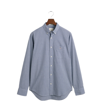 Gant Redno prilegajoča se srajca iz poplina s potiskom Vichy Blue Check Shirt