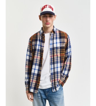 Gant Srajca Regular Fit Twill Checked Twill večbarvna