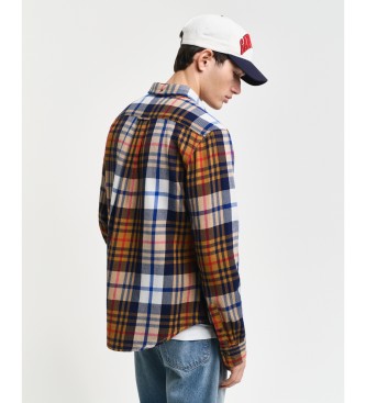 Gant Srajca Regular Fit Twill Checked Twill večbarvna