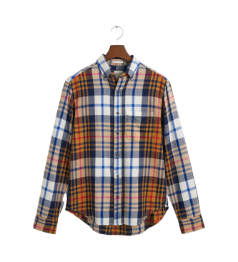 Gant Camisa Regular Fit De Sarga A Cuadros multicolor