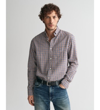 Gant Regular Fit Lttvikts Twill Vichy Plaid Regular Fit Skjorta