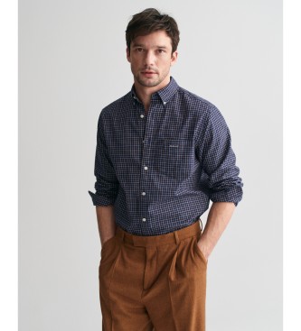 Gant Camisa Regular Fit Jasp A Cuadros Tattersall marino