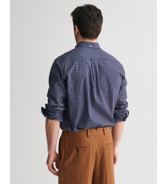 Gant Camisa Regular Fit Jasp A Cuadros Tattersall marino