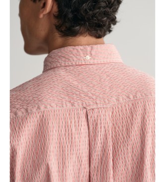 Gant Camisa Regular Fit Seersucker Sunset cor-de-rosa