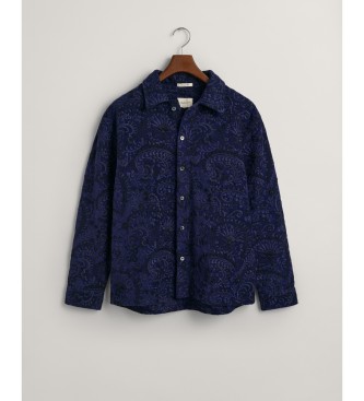 Gant Chemise brode Relaxed Fit navy