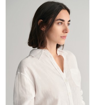 Gant Camicia in lino bianco dalla vestibilit comoda