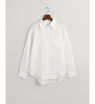 Gant Relaxed Fit white linen shirt