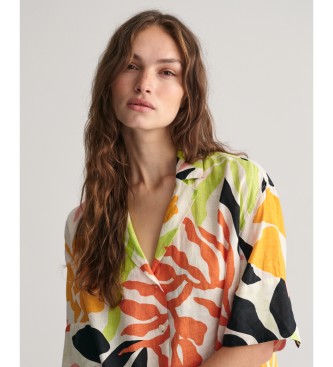 Gant Relaxed Fit Palm Print flerfarvet skjorte