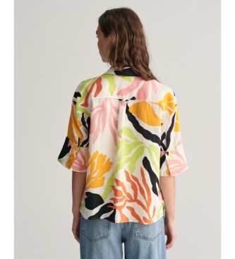 Gant Relaxed Fit Palm Print flerfarvet skjorte