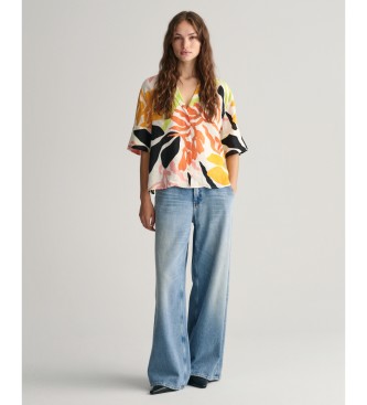 Gant Relaxed Fit Palm Print flerfarvet skjorte
