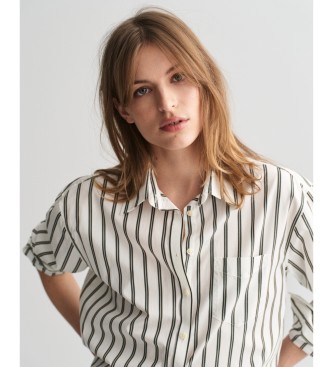 Gant Camicia in popeline a righe verdi dalla vestibilit comoda