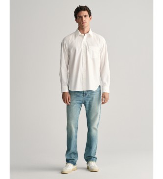 Gant Relaxed Fit Heritage Poplin Shirt white