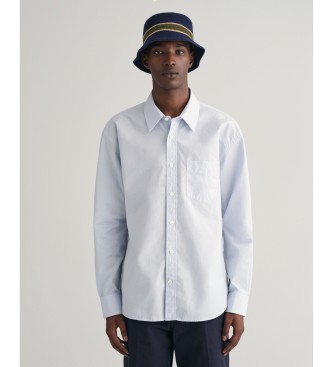 Gant Relaxed Fit Heritage Poplin skjorta bl