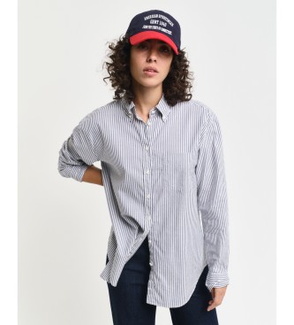 Gant Relaxed Fit Luxury Oxford Striped Shirt blue