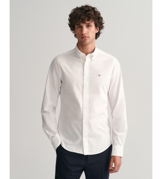 Gant Camisa Slim Fit de popelina blanco