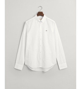 Gant Camisa Slim Fit de popelina blanco