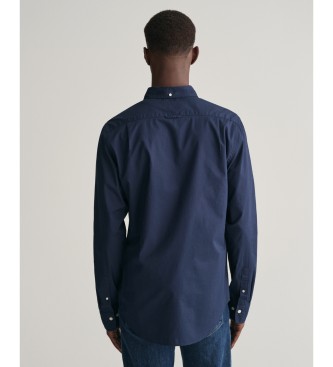 Gant Schmal geschnittenes Hemd aus marineblauer Popeline