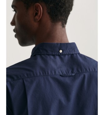 Gant Slim fit overhemd in marineblauw popeline