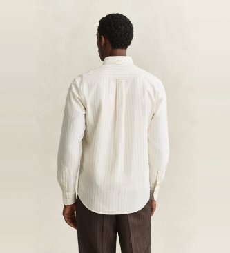 Gant Camicia Reg Archive Oxford Stripe Shirt crema