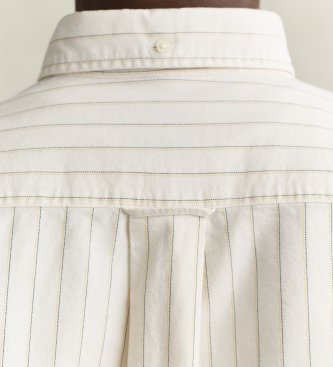 Gant Camicia Reg Archive Oxford Stripe Shirt crema