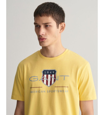 Gant Archive Shield T-shirt jaune