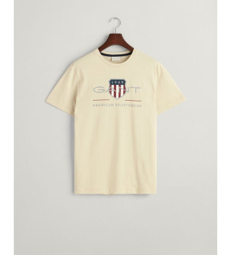 Gant Archiv Schild-T-Shirt beige