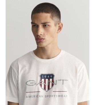 Gant Archiv Schild-T-Shirt wei